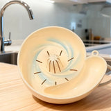 Spin Shape Automatic Vegetable Washing Household Fruit Drain Basket Reusable Kitchen Cleaning Filter Basket Tool Remove Stain